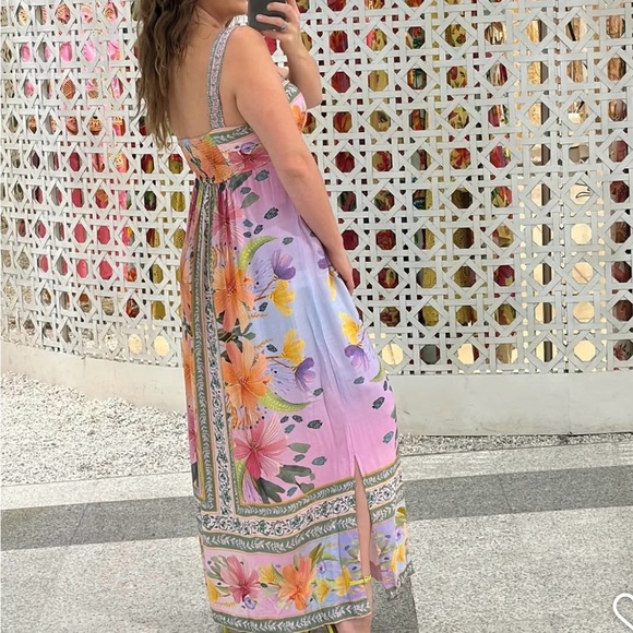 FARM Rio Floral Maralina Long Dress Size M - Picture 2 of 10